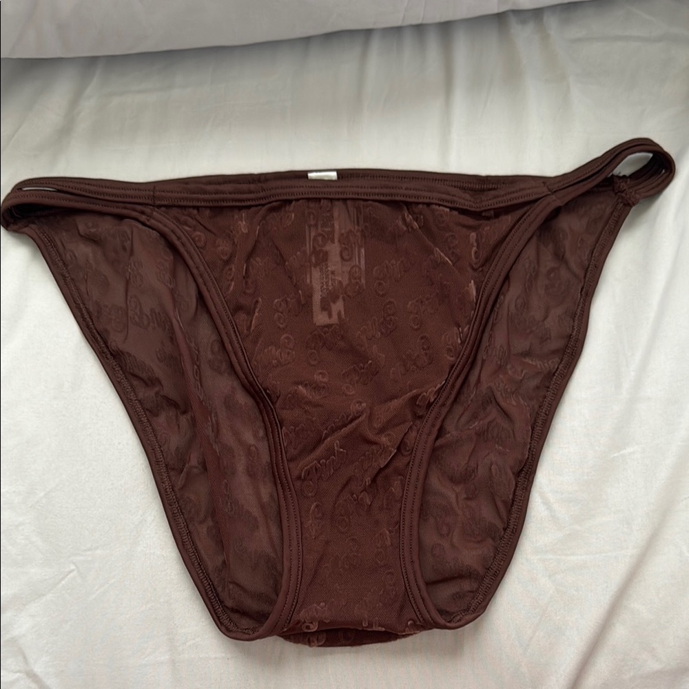Brown Sheer Bikini Panties